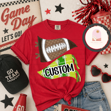 Load image into Gallery viewer, Custom football pennant (leave request in notes at checkout)