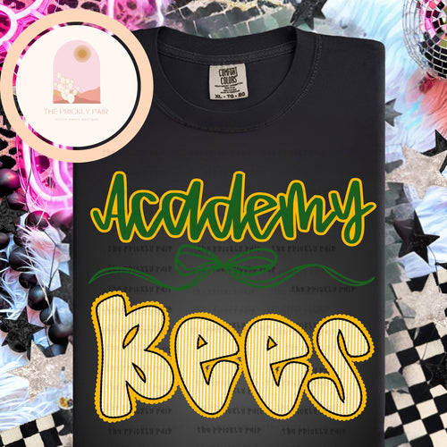 Academy Bees (stripes w/ bow)