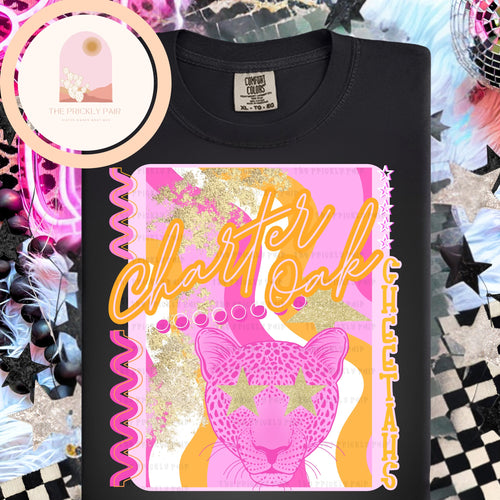 Charter Oak Cheetahs (pink/orange)