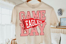 Load image into Gallery viewer, Eagles Red Gingham Game Day