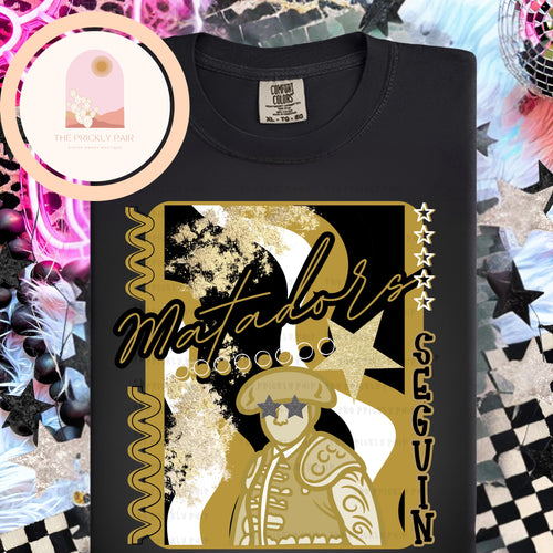 Sequin Matadors (gold/black)