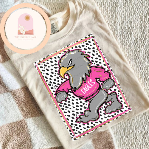 Eagles (spotted background pink)