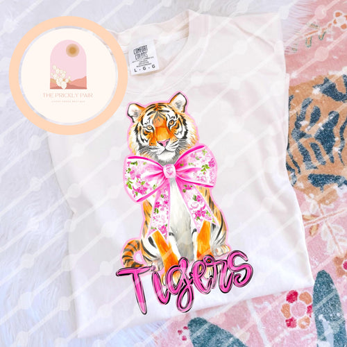 Tigers Pink Bow