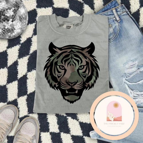 Tiger Camo Mascot (head)