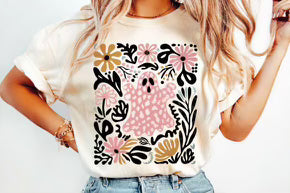 Pink Floral Ghost
