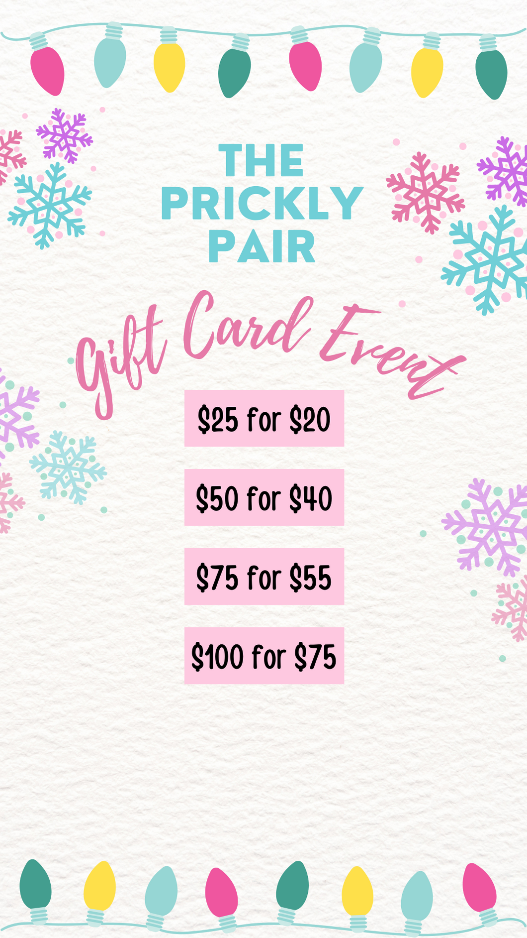 Gift Card Event
