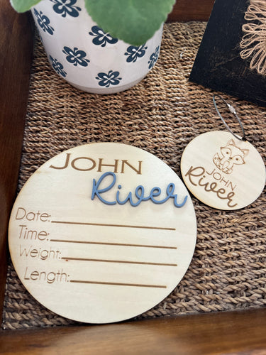 Custom Birth Announcement