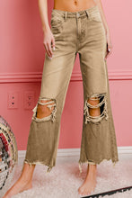 Load image into Gallery viewer, Vintage Camel Distressed Jeans