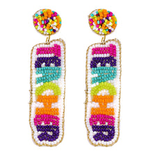 Load image into Gallery viewer, Colorful Teacher Beaded Earrings