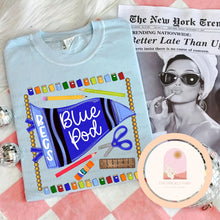 Load image into Gallery viewer, Blue Pod Pencil Pennant