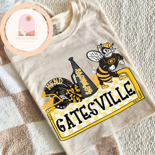 Gatesville HFND Checkered Name Plate