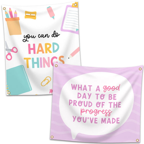 Reversible Tapestry You Can Do Hard Things/What A Good Day To Be Proud