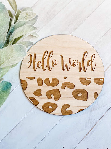 Hello World Birth Announcement